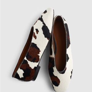 Madewell The Mylie Ballet Flat Cow Print Calf hair size 9.5